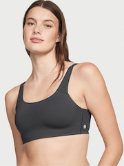 Victoria's Secret Grey Onyx Back Close Featherweight Max High Support Sports Bra - Image 1 of 4