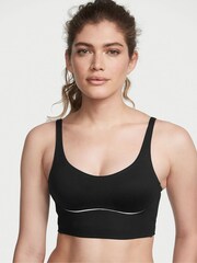 Victoria's Secret Black Medium Impact Strappy Back Sports Bra - Image 1 of 3