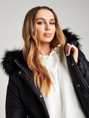 Urban Bliss Black Stockholm Padded Parka - Image 4 of 4