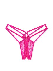 Victoria's Secret Forever Pink Crotchless Thong Knickers - Image 3 of 3