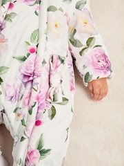 Lipsy White Floral Snowsuit (0-6yrs) - Image 4 of 4