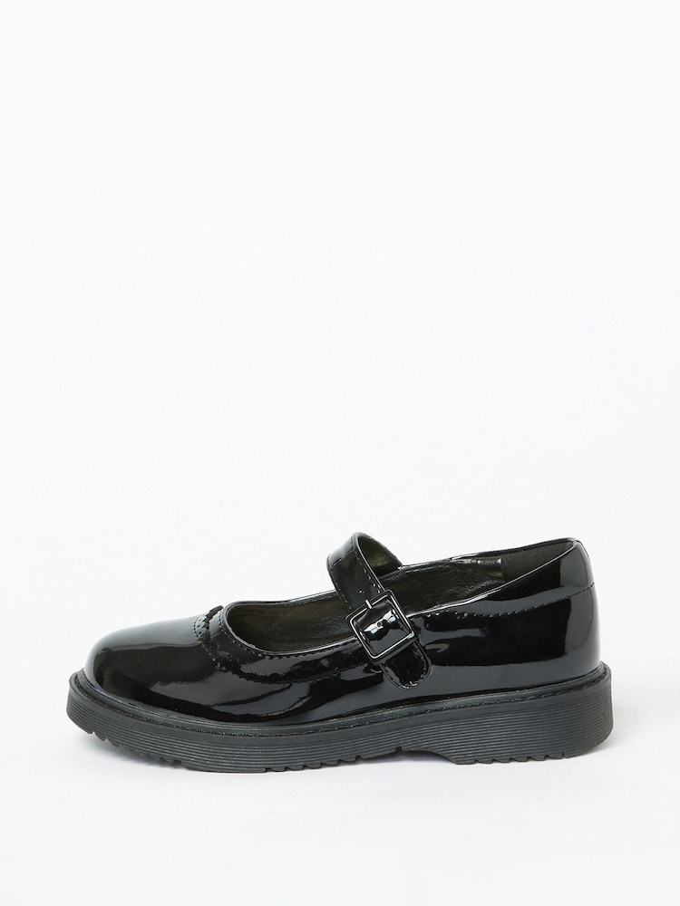 Lipsy Black Chunky Mary Jane Dolly School Shoe - Image 4 of 4