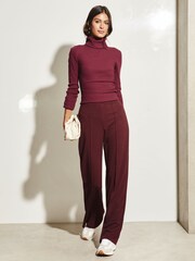 Lipsy Tailored-Hose mit weitem Bein und hohem Bund - Bild 2 von 4