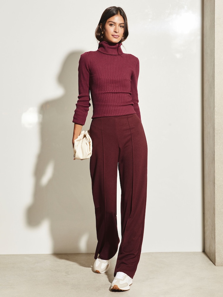 Lipsy Tailored-Hose mit weitem Bein und hohem Bund - Bild 2 von 4