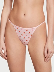 Victoria's Secret Pretty Blossom Sweet Peach Pink Printed G String Knickers - Image 1 of 3