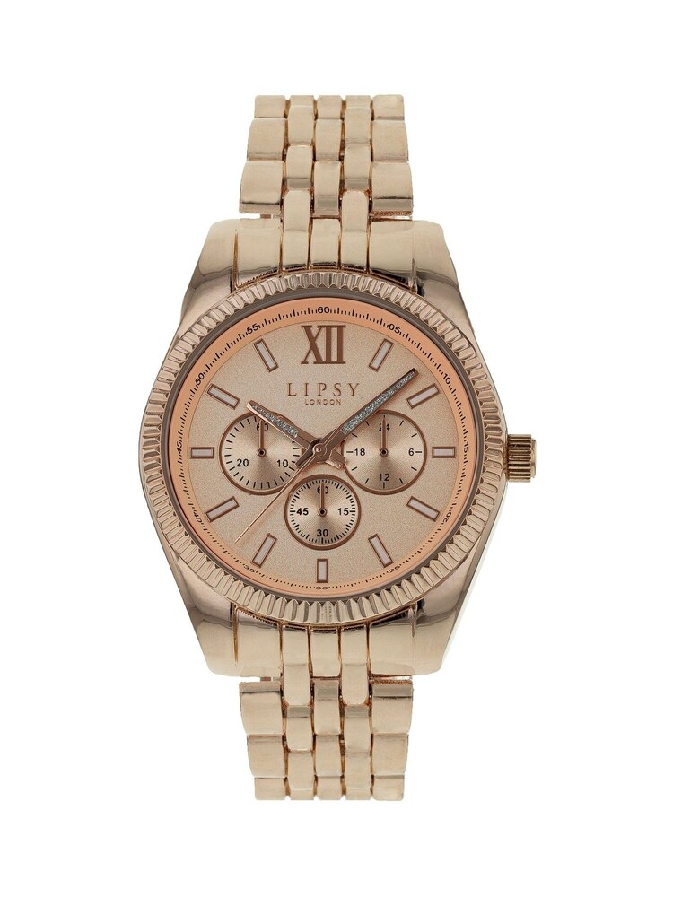 Lipsy Rose Gold Metal Watch - Image 1 of 4