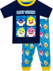 Character Blue Baby Shark Pyjamas - Image 1 of 5