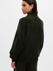 Gap Green CashSoft Mock Neck Long Sleeve Jumper - Image 2 of 2