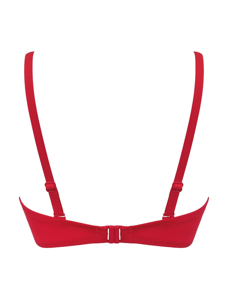 Pour Moi Red Strapless Santa Cruz Bikini Top - Image 4 of 4