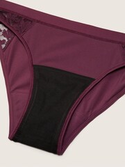 Victoria's Secret PINK Rich Maroon Lace Period Bikini Knicker - Image 2 of 2