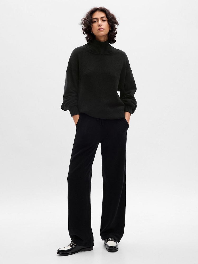 Gap Black CashSoft Mock Neck Long Sleeve Jumper - Image 1 of 5
