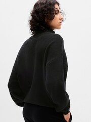 Gap Black CashSoft Mock Neck Long Sleeve Jumper - Image 2 of 5