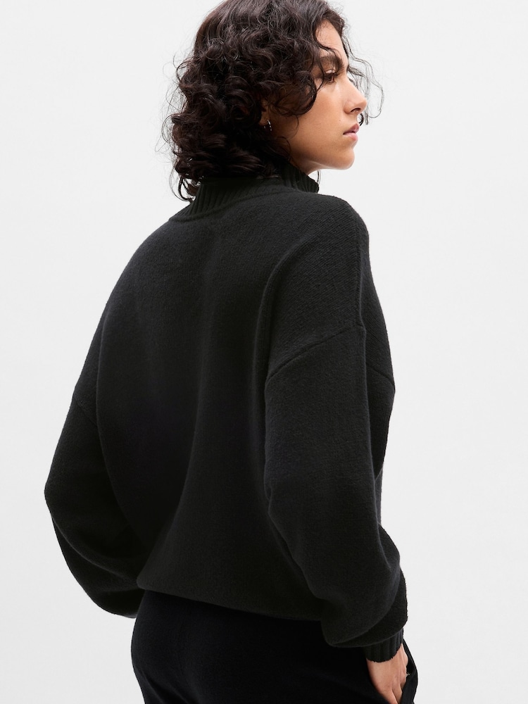 Gap Black CashSoft Mock Neck Long Sleeve Jumper - Image 2 of 5