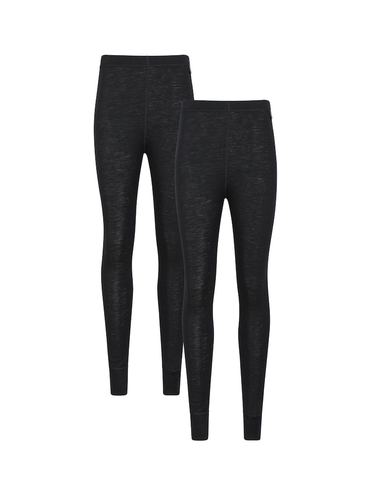 Mountain Warehouse Black Merino Womens Thermal Pants Multipack - Image 1 of 4