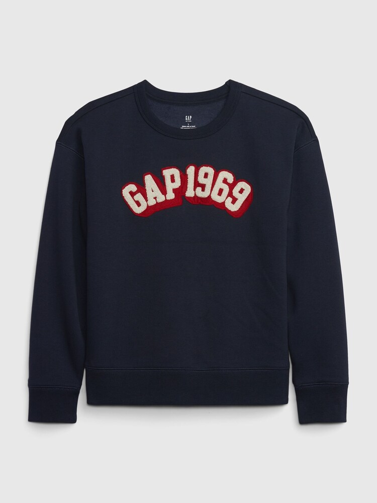 Gap Navy Blue 1969 Logo Crew Neck Sweatshirt (4-13yrs) - Image 1 of 1 Gap Navy Blue 1969 Logo Crew Neck Sweatshirt (4-13yrs) - Image 1 of 1