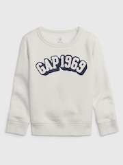 Gap White 1969 Logo Crew Neck Sweatshirt - Image 1 of 1