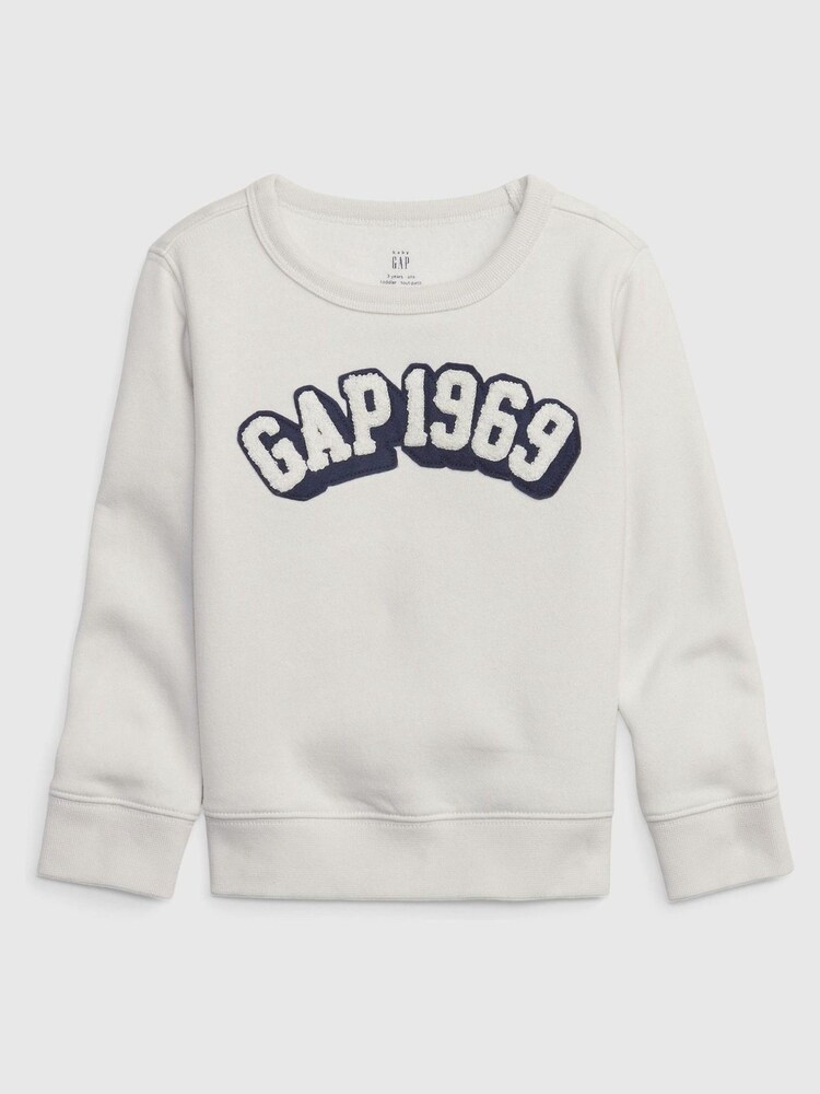 Gap White 1969 Logo Crew Neck Sweatshirt - Image 1 of 1 Gap White 1969 Logo Crew Neck Sweatshirt - Image 1 of 1