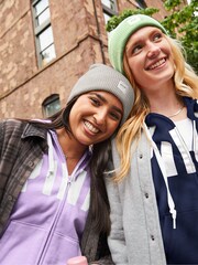 Victoria's Secret PINK Grey Rib Beanie Hat - Image 1 of 2