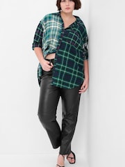 Gap Blue & Green Flannel Shirt - Image 1 of 5