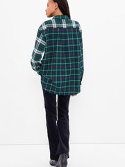 Gap Blue & Green Flannel Shirt - Image 3 of 5