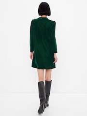 Gap Green Mock Neck Long Sleeve Mini Dress - Image 2 of 4