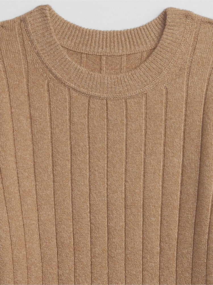 Gap Beige Long Sleeve Crew Neck Jumper Dress - Image 5 of 5