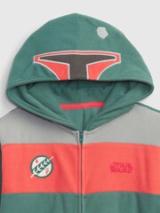 Gap Green Star Wars Boba Fett Long Sleeve Pyjama One-Piece - Image 2 of 2