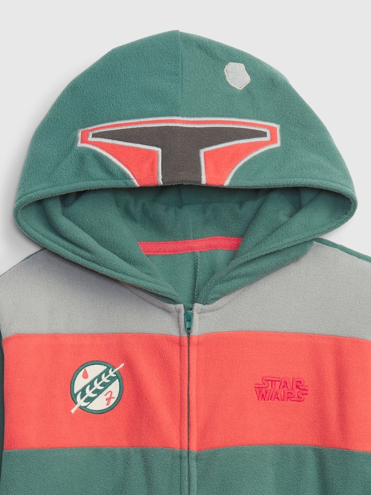 Gap Green Star Wars Boba Fett Long Sleeve Pyjama One-Piece - Image 2 of 2