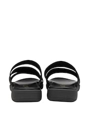 Lotus Footwear Black Casual Diamante Mule Sandal - Image 3 of 4
