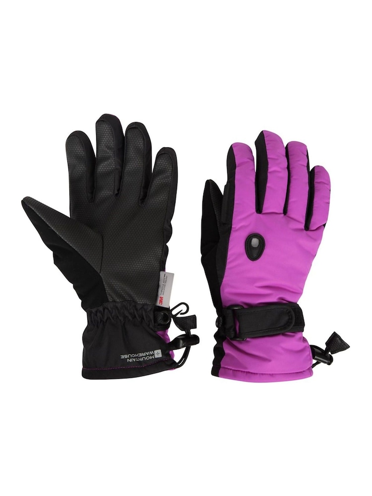 Mountain Warehouse Purple Extreme Womens Waterproof Ski Gloves - Image 1 of 2