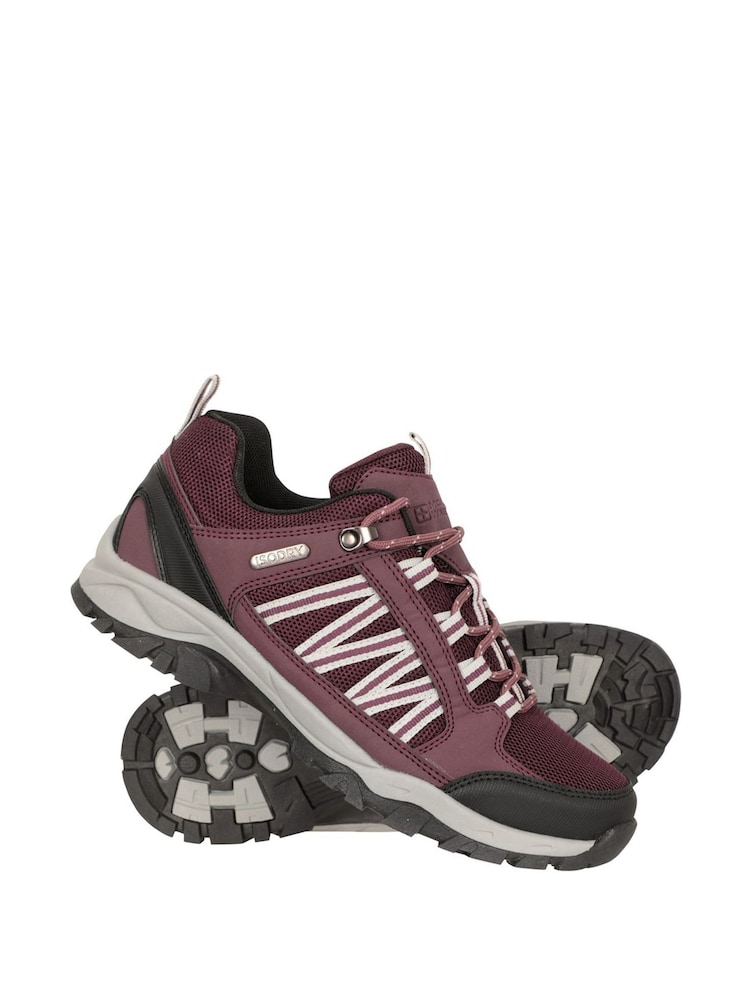 Mountain Warehouse Purple Path Waterproof Walking Shoes - Womens - Image 1 of 2