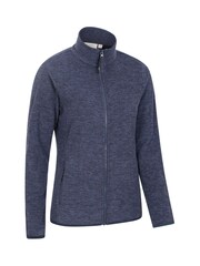 Mountain Warehouse Blue Snowdon Melange Full-Zip Fleece - Womens - Image 2 of 3