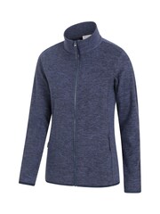 Mountain Warehouse Blue Snowdon Melange Full-Zip Fleece - Womens - Image 3 of 3