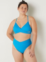 Victoria's Secret PINK Bright Marine Blue Body Wrap Bikini Top - Image 1 of 4