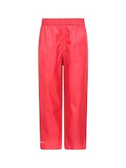 Mountain Warehouse Red Pakka Waterproof Over Trousers - Kids - Image 1 of 2