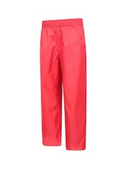 Mountain Warehouse Red Pakka Waterproof Over Trousers - Kids - Image 2 of 2