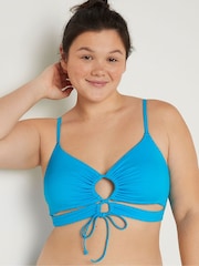 Victoria's Secret PINK Bright Marine Blue Cutout Bikini Top - Image 1 of 4