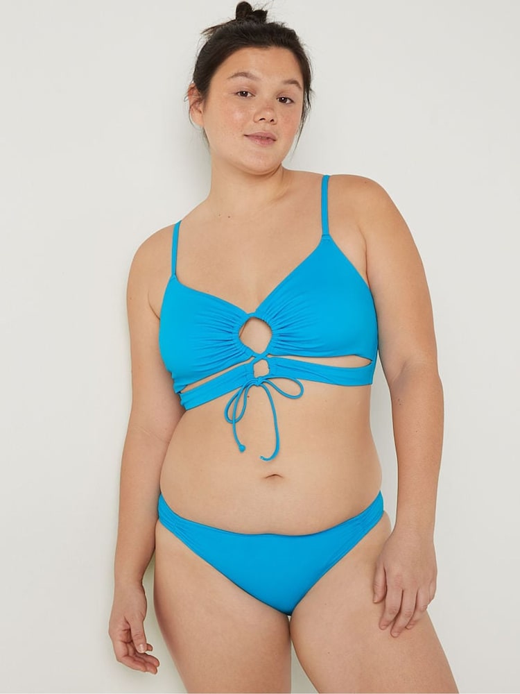 Victoria's Secret PINK Bright Marine Blue Cutout Bikini Top - Image 2 of 4 Victoria's Secret PINK Bright Marine Blue Cutout Bikini Top - Image 2 of 4