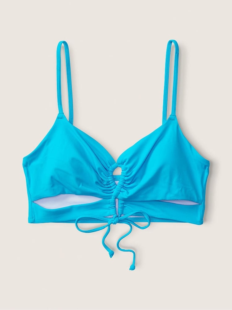 Victoria's Secret PINK Bright Marine Blue Cutout Bikini Top - Image 4 of 4 Victoria's Secret PINK Bright Marine Blue Cutout Bikini Top - Image 4 of 4