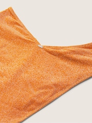 Victoria's Secret PINK Tangelo Orange Brazilian Shimmer High Waist Cheeky Bikini Bottom - Image 5 of 5