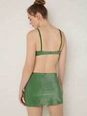 Victoria's Secret PINK Forest Pine Green Push Up Shimmer Bikini Top - Image 2 of 4
