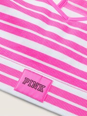 Victoria's Secret PINK Atomic Pink Stripe Seamless Racerback Bra - Image 4 of 4