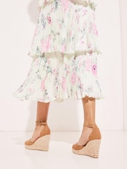 Lipsy Tan Brown Regular Fit Closed Toe Espadrille Wedge Sandal - Image 3 of 3
