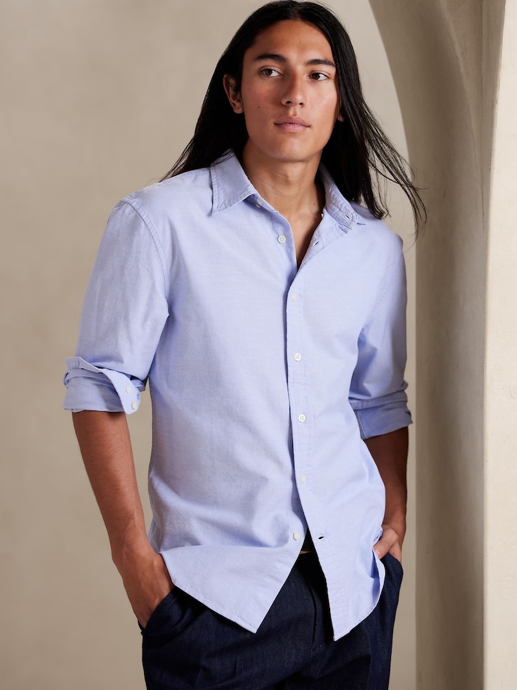 Banana Republic Blue Oxford Dress Shirt - Image 1 of 1