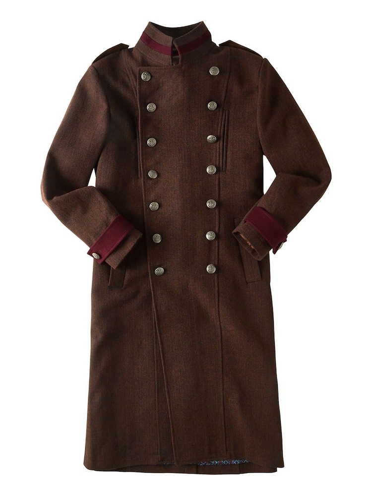 Joe Browns Langer, zweireihiger Trenchcoat im Military-Stil - Bild 2 von 5