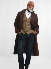 Joe Browns Langer, zweireihiger Trenchcoat im Military-Stil - Bild 3 von 5