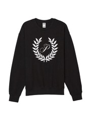 Victoria's Secret PINK Pure Black Fleece Sweatshirt - Image 3 of 3