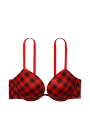 Victoria's Secret PINK Red Pepper Tartan Super Push Up Bra - Image 4 of 4