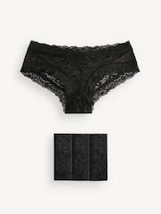 Victoria's Secret Black Cheeky 4 Pack Knickers - Image 1 of 5