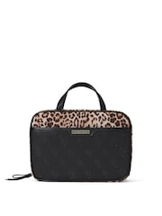 Victoria's Secret Black Leopard Jetsetter Hanging Makeup Bag - Image 1 of 4